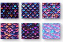 Neon Glitter Mermaid Scales Tumbler Wraps, 20oz Skinny Tumbl Product Image 2