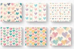 Pastel Hearts Tumbler Wrap, 20oz Skinny Tumbler Wrap Product Image 2