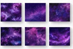 Purple Galaxy Glitter Night Sky Tumbler Wrap, 20oz Skinny Tu Product Image 2