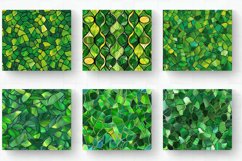 Green Stained Glass Tumbler Wrap, 20oz Skinny Tumbler Wrap Product Image 2