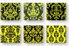 Neon Yellow Damask Tumbler Wrap, 20oz Skinny Tumbler Wraps Product Image 2