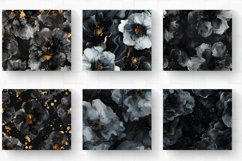 Black Alcohol Ink Flowers Tumbler Wrap, 20oz Skinny Tumbler Product Image 2