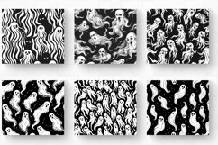 Wavy Ghosts Tumbler Wrap, 20oz Skinny Tumbler Wraps Product Image 2