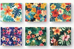 Tropical Paradise Flowers Tumbler Wrap, 20oz Skinny Tumbler Product Image 2