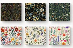 Botanical Embroidery Tumbler Wrap, 20oz Skinny Tumbler Wrap Product Image 2