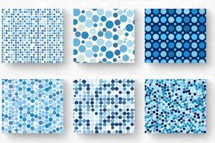 Blue Dots Tumbler Wraps, 20oz Skinny Tumbler Wrap Product Image 2