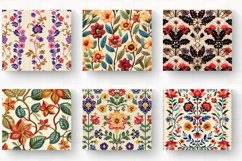 Floral Knitted Embroidery Tumbler Wrap, 20oz Skinny Tumbler Product Image 2