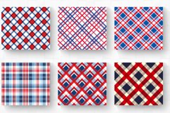 Red Blue White Plaid Tumbler Wrap, 20oz Skinny Tumbler Wrap Product Image 2