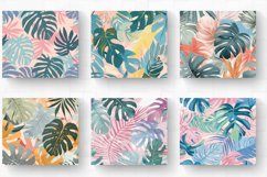 Pastel Jungle Tropical Leaf Tumbler Wrap, 20oz Skinny Tumble Product Image 2