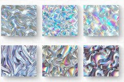 Shiny Silver Hologram Tumbler Wrap, 20oz Skinny Tumbler Wrap Product Image 2