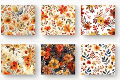Watercolor Autumn Flowers Tumbler Wrap, 20oz Skinny Tumbler Product Image 2