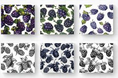 Doodles Blackberry Tumbler Wrap, 20oz Skinny Tumbler Wrap Product Image 2