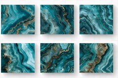 Luxury Teal Agate Tumbler Wrap, 20oz Skinny Tumbler Wraps Product Image 2