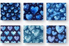 Blue Dreamy Hearts Tumbler Wrap, 20oz Skinny Tumbler Wraps Product Image 2