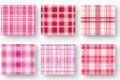 Pink plaid Christmas Tumbler Wrap, 20oz Skinny Tumbler Wraps Product Image 2