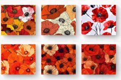 Abstract Poppy Tumbler Wrap, 20oz Skinny Tumbler Wraps Product Image 2