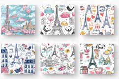Girly Dreams Paris Sketch note Tumbler Wrap, 20oz Skinny Tum Product Image 2