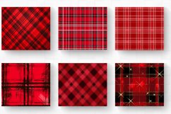 Red plaid Christmas Tumbler Wrap, 20oz Skinny Tumbler Wraps Product Image 2