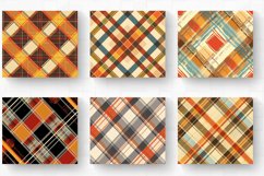 Retro Fall Plaid Tumbler Wrap, 20oz Skinny Tumbler Wrap Product Image 2
