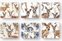 Watercolor Deer and Kangaroo Tumbler Wrap, 20oz Skinny Tumbl Product Image 2