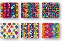 Rainbow Knitted Flowers Tumbler Wrap, 20oz Skinny Tumbler Wr Product Image 2