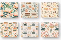 Pastel Floral Cottage core Books Tumbler Wrap, 20oz Skinny T Product Image 2