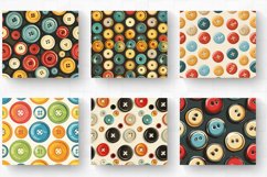 Retro Buttons Tumbler Wrap, 20oz Skinny Tumbler Wrap Product Image 2