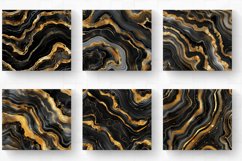 Black &amp; Gold Agate Tumbler Wrap, 20oz Skinny Tumbler Wrap Product Image 2