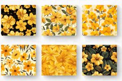 Yellow Flowers Tumbler Wrap, 20oz Skinny Tumbler Wraps Product Image 2