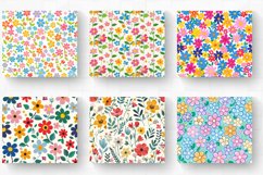 Cute Colorful Spring Flowers Tumbler Wrap, 20oz Skinny Tumbl Product Image 2