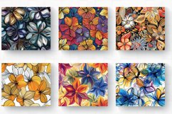Abstract Flowers Tumbler Wrap, 20oz Skinny Tumbler Wraps Product Image 2
