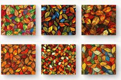 Stained Glass Fall Leaves Tumbler Wrap, 20oz Skinny Tumbler Product Image 2