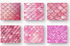 Pink Mermaid Scales Tumbler Wrap, 20oz Skinny Tumbler Wrap Product Image 2