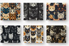 Ornate Cats Portraits Tumbler Wrap, 20oz Skinny Tumbler Wrap Product Image 2