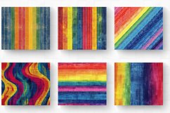 Rainbow Denim Fabric Printable Tumbler Wrap, 20oz Skinny Tum Product Image 2
