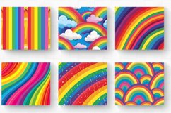 Bright Rainbow Tumbler Wrap, 20oz Skinny Tumbler Wrap Product Image 2