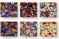 Knitted Garden Flower Fabric Tumbler Wrap, 20oz Skinny Tumbl Product Image 2