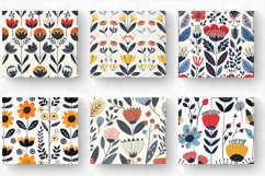 Scandinavian Flowers Tumbler Wrap, 20oz Skinny Tumbler Wrap Product Image 2