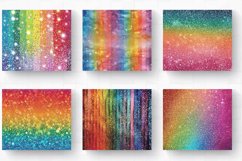 Ombre Rainbow Glitter Tumbler Wrap, 20oz Skinny Tumbler Wrap Product Image 2