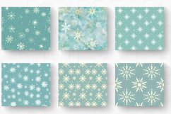 Pastel Aqua Dream Snowflakes Tumbler Wrap, 20oz Skinny Tumbl Product Image 2