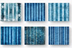 Blue Christmas Stripes Tumbler Wrap, 20oz Skinny Tumbler Wra Product Image 2