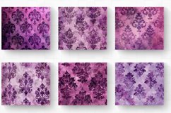 Watercolor Plum Damask Tumbler Wrap, 20oz Skinny Tumbler Wra Product Image 2