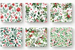 Red Green Watercolor Christmas Tumbler Wrap, 20oz Skinny Tum Product Image 2