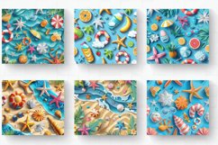 3D Beach Life Tumbler Wrap, 20oz Skinny Tumbler Wrap Product Image 2