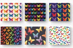 Rainbow Butterfly Tumbler Wrap, 20oz Skinny Tumbler Wrap Product Image 2