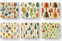 Retro Forest Fabric Tree Tumbler Wrap, 20oz Skinny Tumbler W Product Image 2