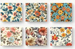 Retro Florals Tumbler Wrap, 20oz Skinny Tumbler Wraps Product Image 2