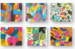 Bright Summer Memphis Tumbler Wrap, 20oz Skinny Tumbler Wrap Product Image 2