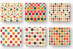 Retro Polka Dots Tumbler Wrap, 20oz Skinny Tumbler Wraps Product Image 2