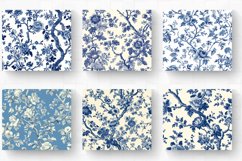 French Toile Floral Fabric Tumbler Wrap, 20oz Skinny Tumbler Product Image 2